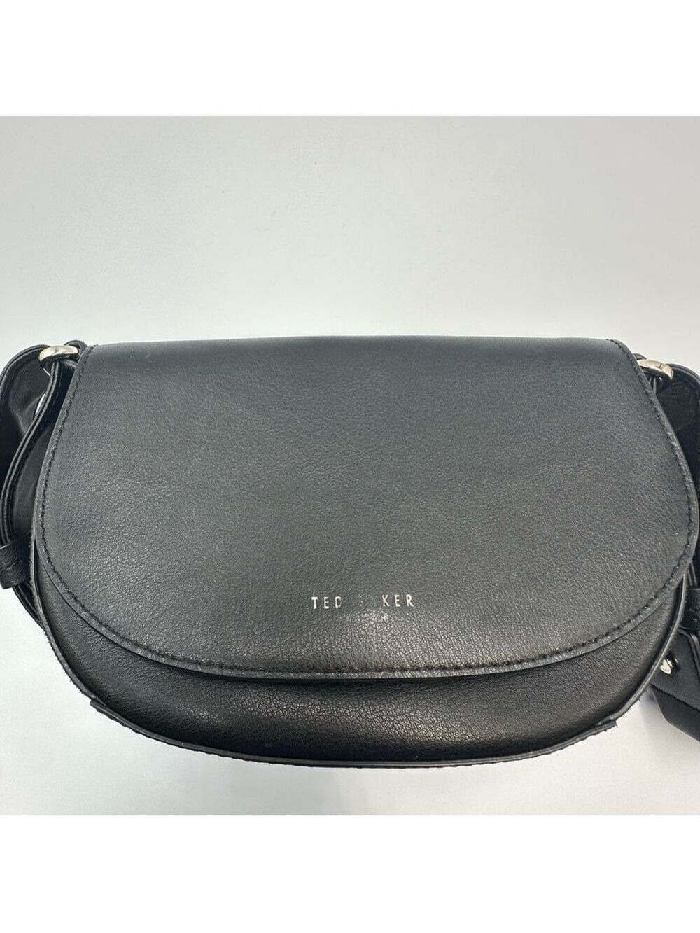 Ted Baker Women's Equenia Equestrian Mini Cross Body Bag Black Leather - Picture 4 of 16